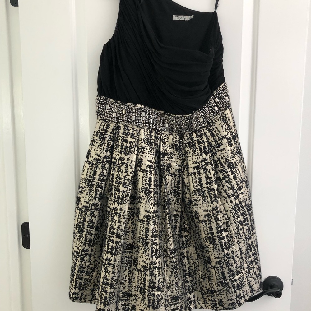 Eliza J one shoulder party dress